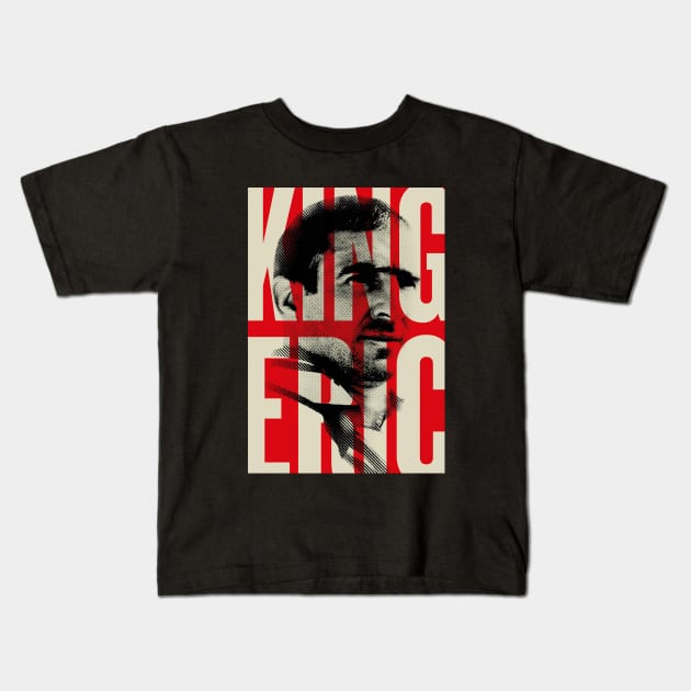Eric Cantona Kids T-Shirt by workshop71